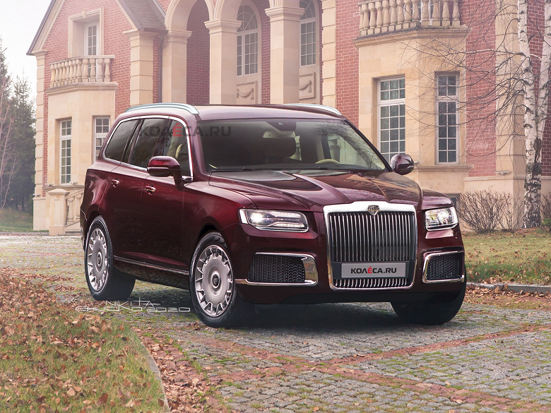 Один из самых больших и тяжёлых премиальных внедорожников в мире Aurus Komendant с пневмоподвеской представят 29 сентября