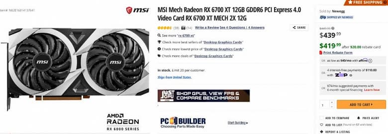 Флагманская видеокарта с 16 ГБ памяти за 680 долларов. Radeon RX 6900 XT подешевела до минимума в США