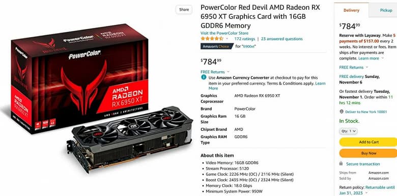 GeForce RTX 3090 продают на eBay уже за 750 долларов, новую Radeon RX 6900 XT предлагают на Newegg всего за 655 долларов