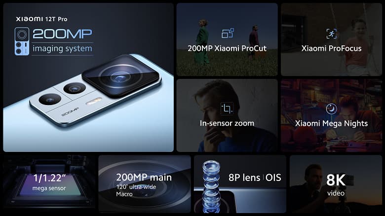 Первый 200-мегапиксельный Xiaomi. Представлен Xiaomi 12T Pro с камерой разрешением 200 Мп, Snapdragon 8 Plus Gen 1, аккумулятором емкостью 5000 мАч и 120-ваттной зарядкой