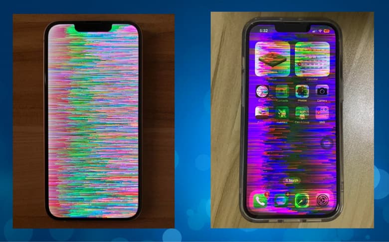 Так выглядит «радужный экран смерти» iPhone: опубликованы фотографии