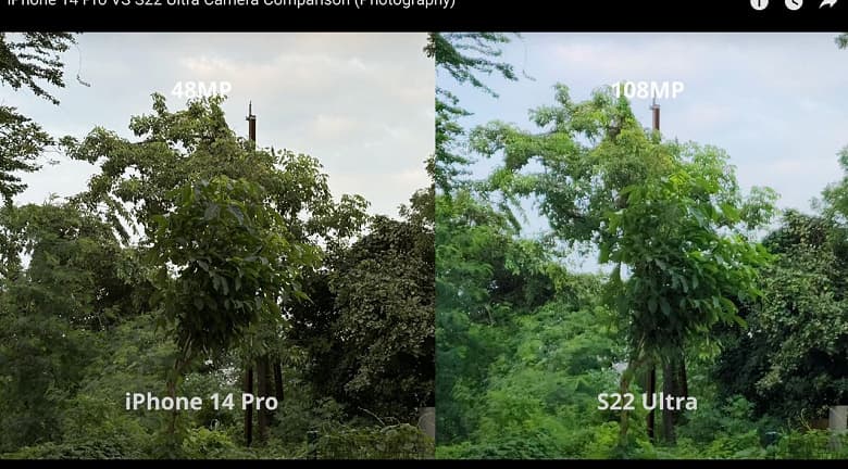 Разрешение — не главное. iPhone 14 Pro победил Samsung Galaxy S22 Ultra в новом сравнении