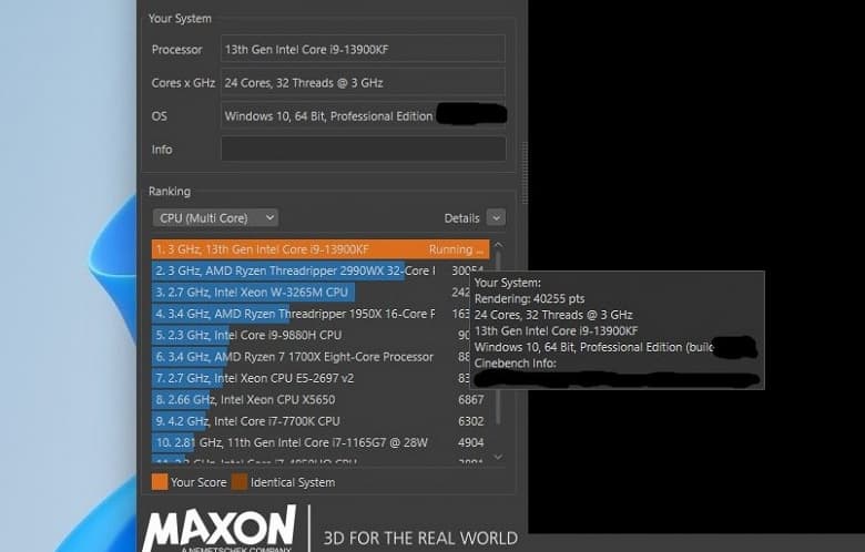 Счастливый обладатель ещё официально не вышедшего Core i9-13900KF опубликовал фото упаковки и скриншот из бенчмарка