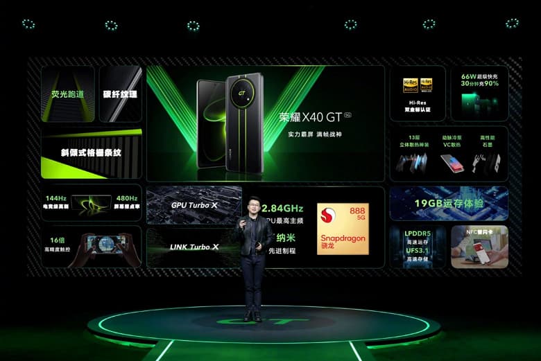  «Холодная как лед» Snapdragon 888, до 19 ГБ ОЗУ, 144 Гц, 50 Мп, 4800 мА·ч и 66 Вт за 280 долларов. Представлен Honor X40 GT