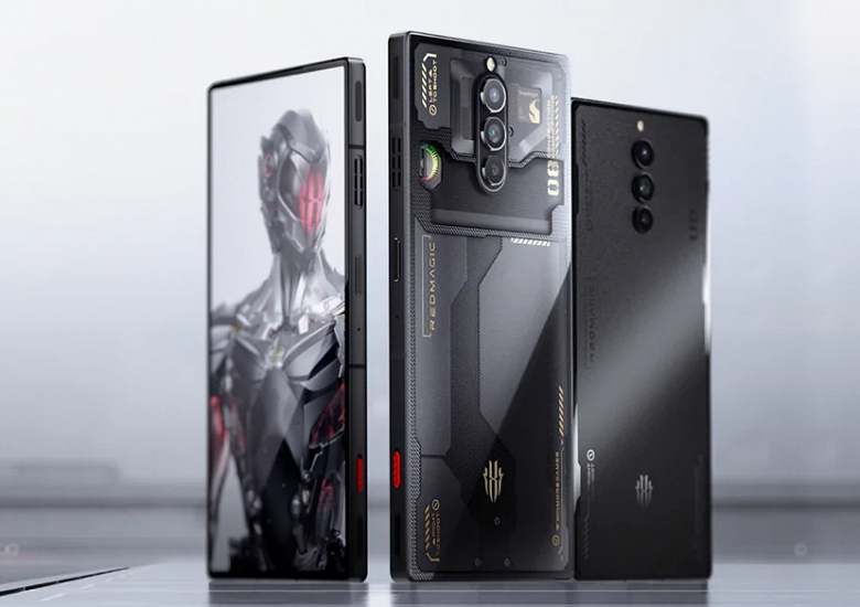 OLED, «скрытая» камера, светящийся вентилятор, Snapdragon 8 Gen 2 и 6000 мА·ч: Red Magic 8 Pro уже можно заказать за пределами Китая