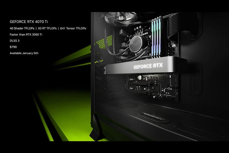 Производительность GeForce RTX 3090 Ti за 800 долларов при вдвое меньшем потреблении. Представлена GeForce RTX 4070 Ti Производительность GeForce RTX 3090 Ti за 800 долларов при вдвое меньшем потреблении. Представлена GeForce RTX 4070 Ti