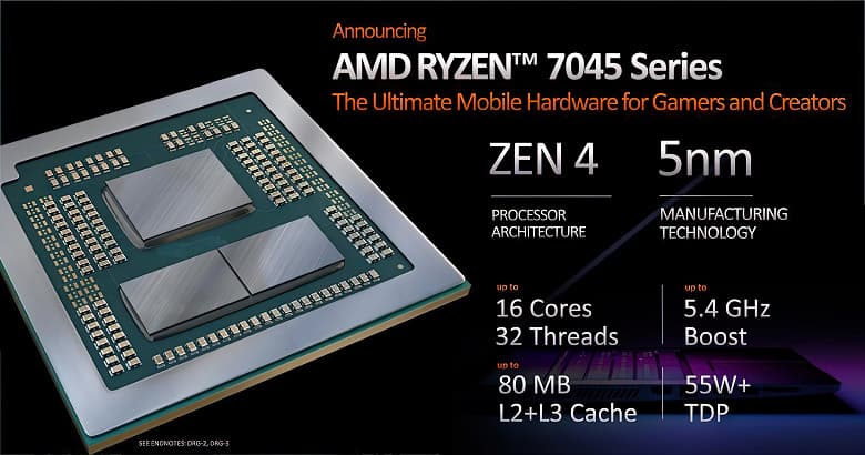 Три архитектуры CPU, три архитектуры GPU, четыре техпроцесса и до 16 ядер. AMD представила мобильные Ryzen 7000