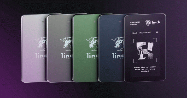 Агрегатор децентрализованных бирж (DEX) 1inch представил свой собственный аппаратный крипто-кошелек