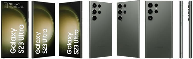 Galaxy S23 Ultra и Galaxy S23 Plus со всех сторон и во всех цветах показали на новых рендерах