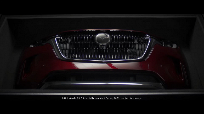Самую мощную серийную Mazda в истории показали вживую. Первое видео Mazda CX-90 2024