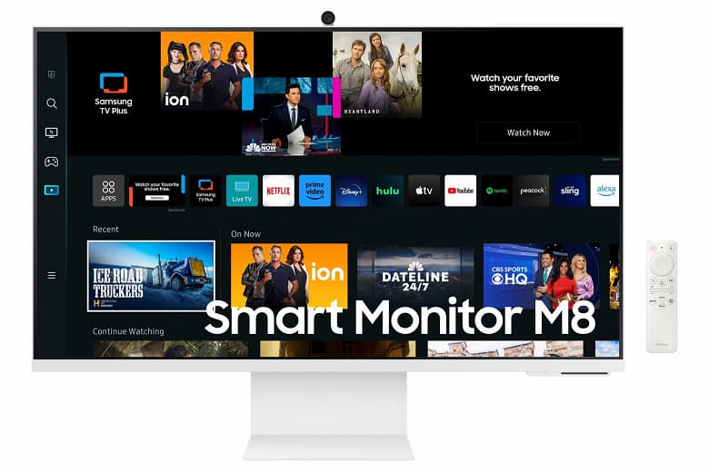 4К, Tizen OS и встроенная веб-камера 2К. Samsung представила мониторы серии Smart Monitor M8