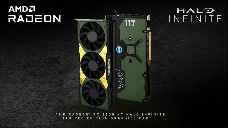 AMD подготовила для Halo Championship Series ограниченную версию Radeon RX 6900 XT Halo Infinite – видеокарту можно получить за подписку на соцсеть AMD подготовила для Halo Championship Series ограниченную версию Radeon RX 6900 XT Halo Infinite – видеокарту можно получить за подписку на соцсеть