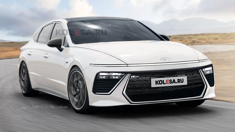 Это совершенно новая Hyundai Sonata 2024. Новинку показали на качественных изображениях
