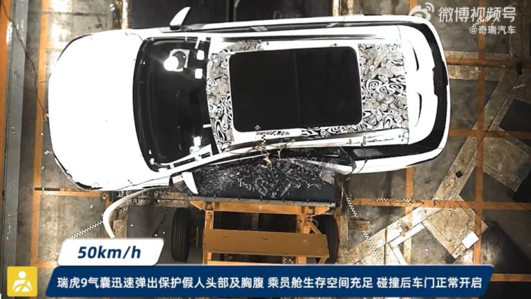 Новейший Chery Tiggo 9 разбили перед презентацией. Что показали первые краш-тесты