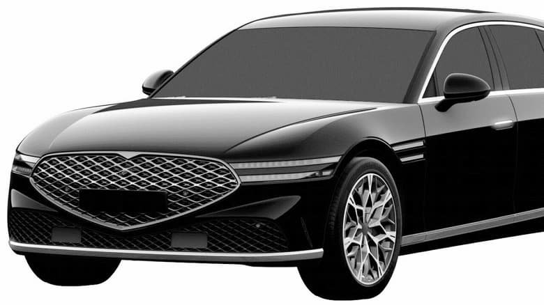 В России запатентовали флагманский 380-сильный седан Genesis G90 второго поколения
