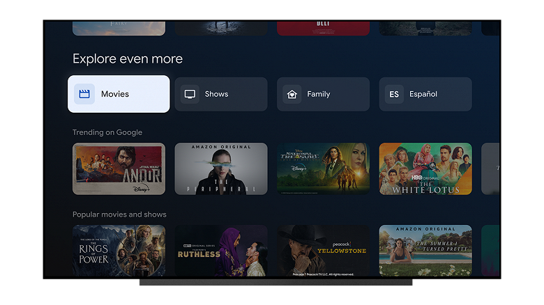 «Новые способы смотреть любимые передачи»: Google выпустила первое большое обновление Google TV в 2023 году