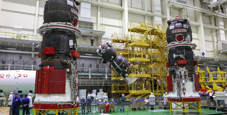 Роскосмос показал беспилотный «Союз МС-23» на Байконуре