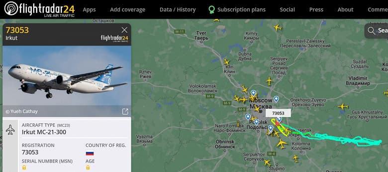 В России появится свой Flightradar. Следить за самолетами будут со спутников