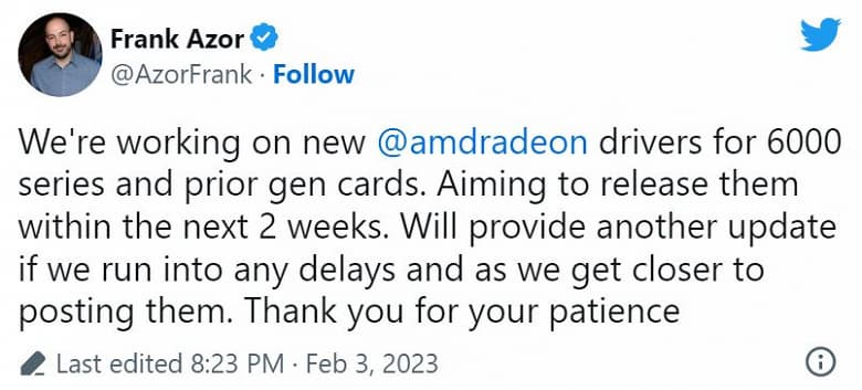 Два месяца ждали и еще две недели подождем. AMD рассказала, когда выпустит новый драйвер для видеокарт Radeon RX 6000 и других карт (постарше)