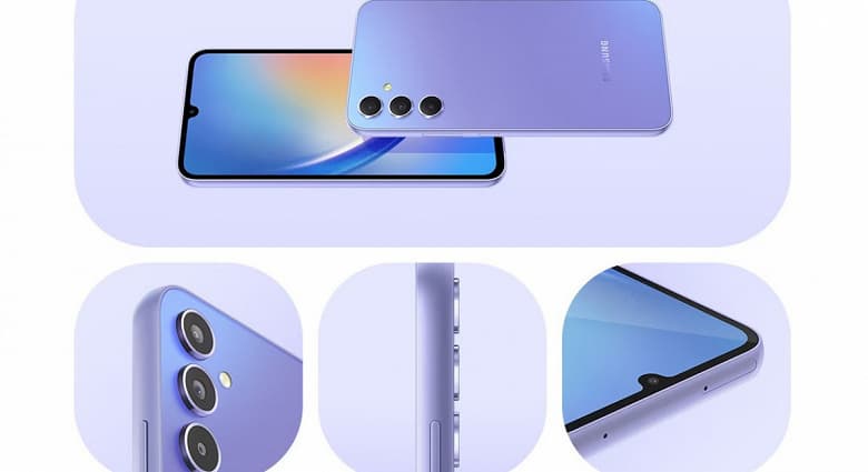 5000 мА·ч, экран Super AMOLED 6,6 дюйма 120 Гц, 48 Мп и защита IP67. Представлен Samsung Galaxy A34