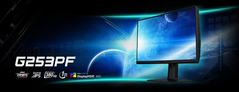 Представлен игровой монитор MSI G253PF: кадровая частота 380 Гц, поддержка Adaptive Sync и G-Sync Представлен игровой монитор MSI G253PF: кадровая частота 380 Гц, поддержка Adaptive Sync и G-Sync