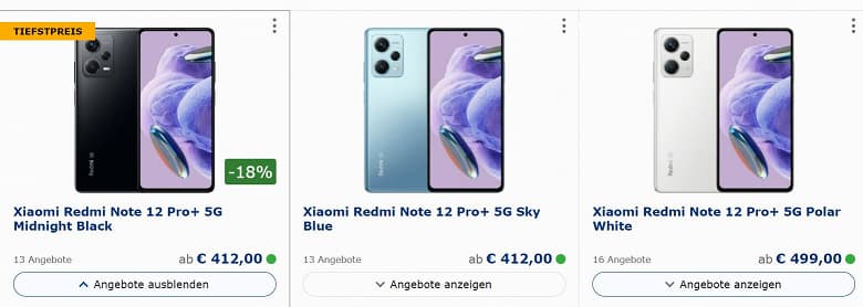 200-мегапиксельный Redmi Note 12 Pro+ подешевел в Европе почти на 20% – и это всего спустя неделю продаж