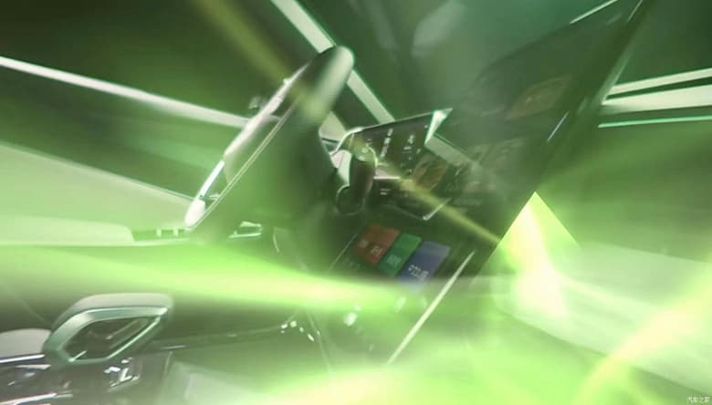 Geely показала салон молодежного кроссовера Atlas Cool: система распознавания лица, подсветка даже в динамиках и необычная ручка КПП