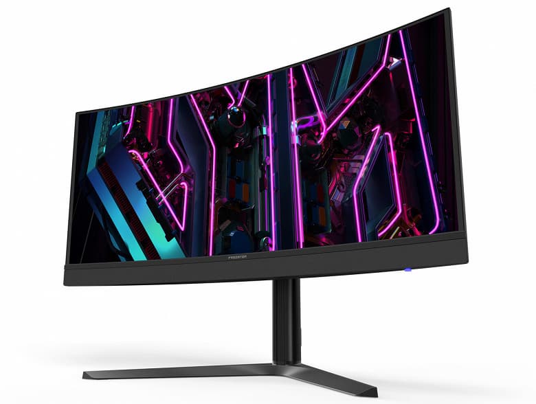 Монитор Acer Predator X34 V с диагональю 34 дюйма на матрице OLED, разрешением UWQHD, яркостью 1000 кд/кв.м. и кадровой частотой 175 Гц Монитор Acer Predator X34 V с диагональю 34 дюйма на матрице OLED, разрешением UWQHD, яркостью 1000 кд/кв.м. и кадровой частотой 175 Гц