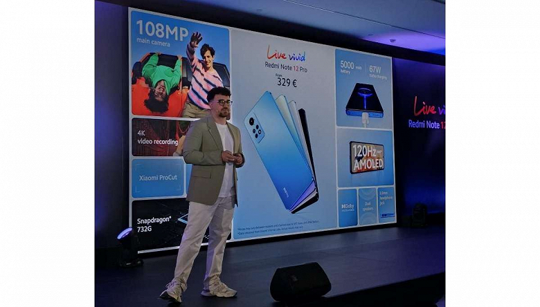 Xiaomi представила Redmi Note 12S и Redmi Note 12 Pro 4G в Европе