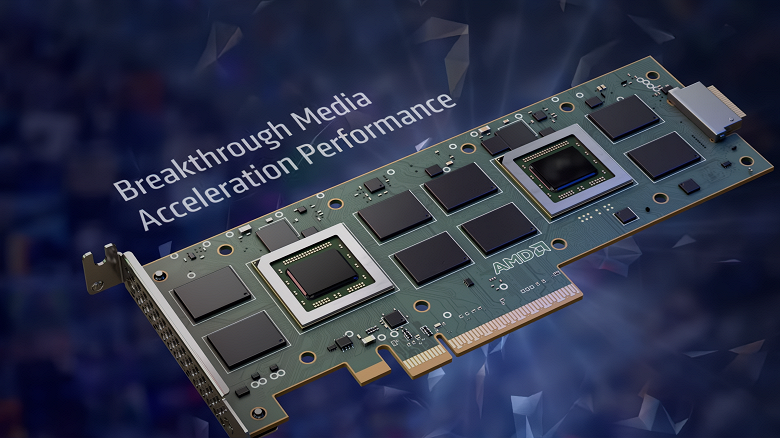 32 потока Full HD при 60 к/с. AMD представила медиаускоритель Alveo MA35D с первыми в сегменте пятинанометровыми ASIC