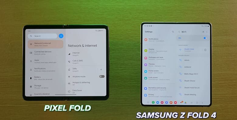 Как будто из разных эпох: сравнение Google Pixel Fold и Samsung Galaxy Z Fold4 вживую