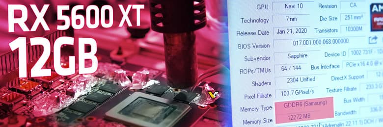 Новая память на видеокарте Radeon RX 5600 XT в 2020 году — 12 ГБ Новая память на видеокарте Radeon RX 5600 XT в 2020 году — 12 ГБ