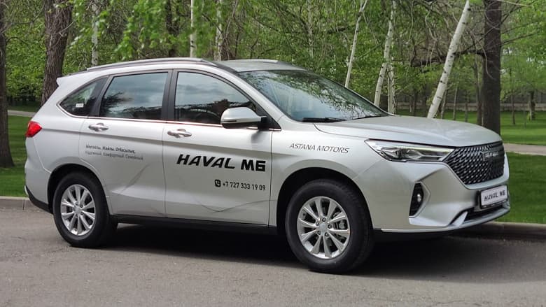 Новый кроссовер Haval M6 доступен в Казахстане по доступной цене. Изображения и сведения о новом автомобиле, который вскоре будет представлен в России