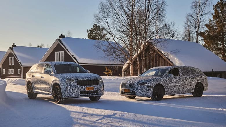 Skoda показала, как тестирует совершенно новые Kodiaq и Superb за полярным кругом
