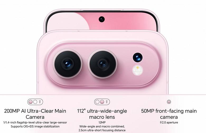 Задняя панель Honor 500 с двойной камерой 200 Мп + 12 Мп и зумом до 30×