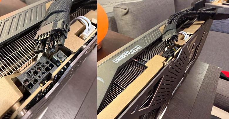 GeForce RTX 5090 сгорела: разъём питания почти полностью расплавился GeForce RTX 5090 сгорела: разъём питания почти полностью расплавился