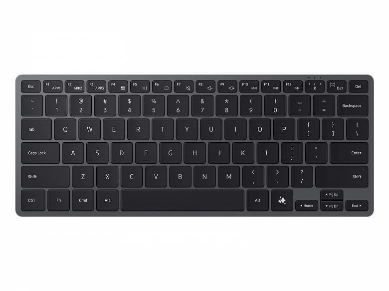 Samsung выпустила Smart Keyboard — алюминиевую клавиатуру на батарейке CR2032 с кнопками запуска ИИ и DeX Samsung выпустила Smart Keyboard — алюминиевую клавиатуру на батарейке CR2032 с кнопками запуска ИИ и DeX