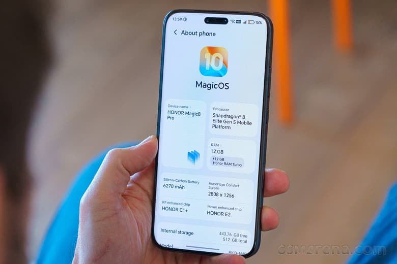 Honor Magic8 Pro (глобальная версия) обходит по автономности Samsung Galaxy S25 Ultra и опережает Vivo X300 Pro с iPhone 17 Pro Max — тест GSMArena Honor Magic8 Pro (глобальная версия) обходит по автономности Samsung Galaxy S25 Ultra и опережает Vivo X300 Pro с iPhone 17 Pro Max — тест GSMArena