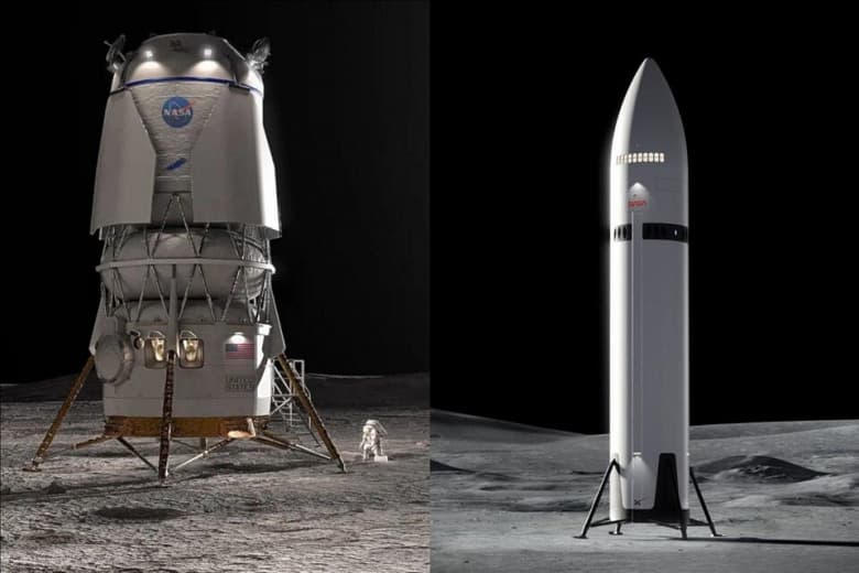 Глава NASA планирует ускорить освоение Луны за счет конкуренции SpaceX и Blue Origin Глава NASA планирует ускорить освоение Луны за счет конкуренции SpaceX и Blue Origin