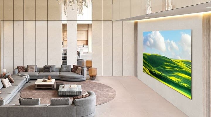 Телевизор весом 175 кг из четырёх 68-дюймовых панелей – LG Magnit Active Micro LED