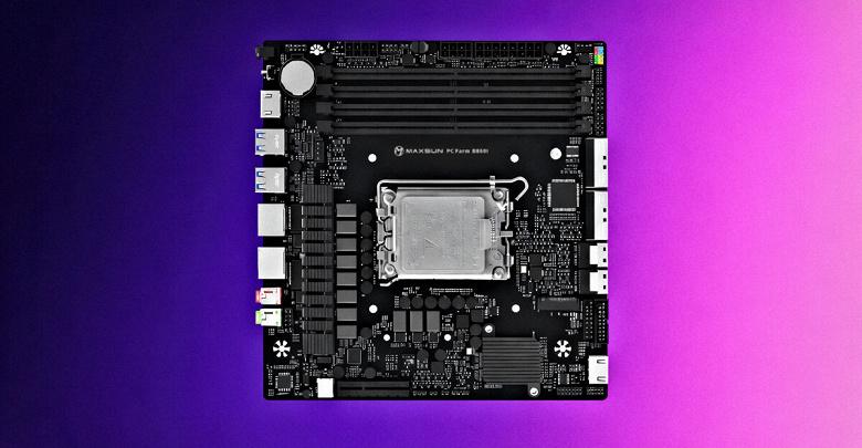 Эксклюзивная материнская плата MaxSun Mini-ITX с четырьмя слотами DDR5
