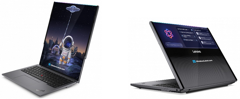 Lenovo готовит ThinkPad Rollable XD — концепт ноутбука с дисплеем, заходящим на внешнюю сторону крышки Lenovo готовит ThinkPad Rollable XD — концепт ноутбука с дисплеем, заходящим на внешнюю сторону крышки