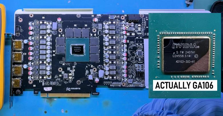 Вместо RTX 4080 — чип от RTX 3060: блогер из Китая раскрыл новую схему обмана покупателей видеокарт Вместо RTX 4080 — чип от RTX 3060: блогер из Китая раскрыл новую схему обмана покупателей видеокарт
