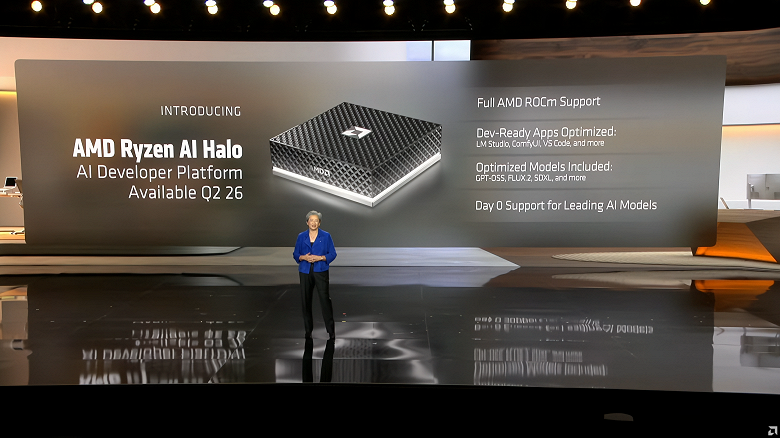 AMD показала свой мини-суперкомпьютер, помещающийся на ладони. Ryzen AI Halo создан для конкуренции с Nvidia DGX Spark