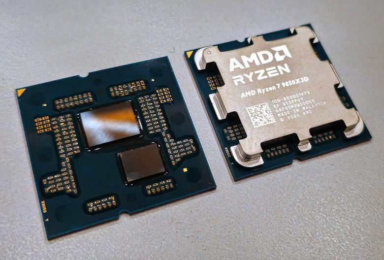 Первые фото Ryzen 7 9850X3D без крышки: взгляд на нового лидера игровых процессоров Первые фото Ryzen 7 9850X3D без крышки: взгляд на нового лидера игровых процессоров