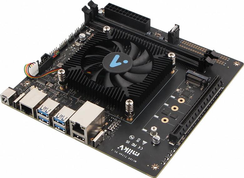 Milk-V Titan: материнская плата Mini-ITX на базе RISC-V без встроенной графики и аудиоразъёмов Milk-V Titan: материнская плата Mini-ITX на базе RISC-V без встроенной графики и аудиоразъёмов