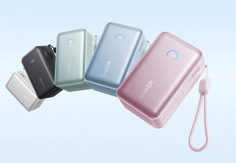 Обновленный Anker Nano Power Bank 10K: 45 Вт мощности и встроенный USB-C кабель в компактном корпусе Обновленный Anker Nano Power Bank 10K: 45 Вт мощности и встроенный USB-C кабель в компактном корпусе