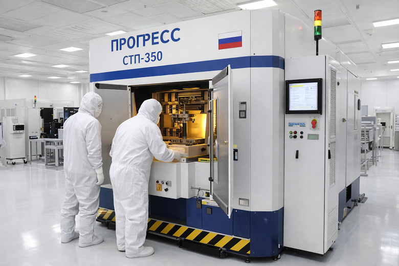 Названа стоимость первого российского литографа «Прогресс СТП-350» для чипов 350 нм: аппарат оказался дороже самолета