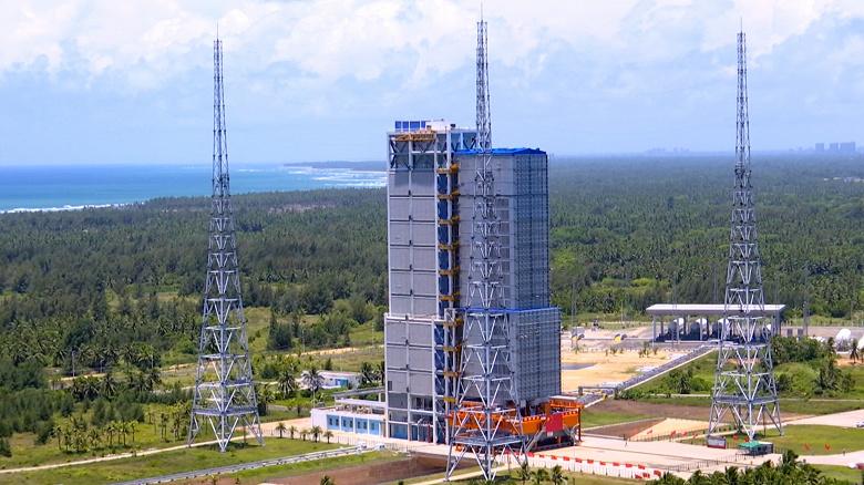 На космодроме Вэньчан достраивают стартовый комплекс для пилотируемых миссий на Луну
