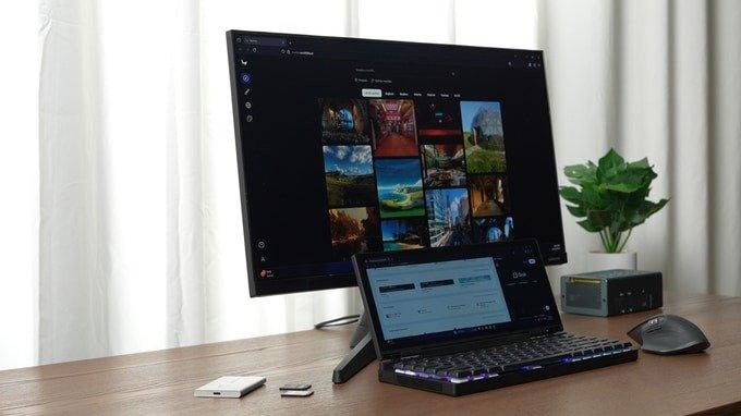 Мини-ПК Keebmon на Ryzen AI 9 HX 370 с экраном 21:9 и механической клавиатурой собрал 0 000 на Kickstarter и выйдет в апреле